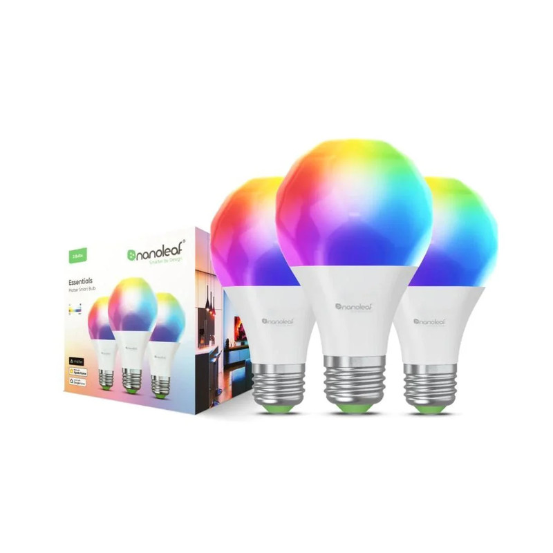 Nanoleaf Essentials Smart A60 Bulb E27 - Matter Compatible - 3Pack - إضاءة